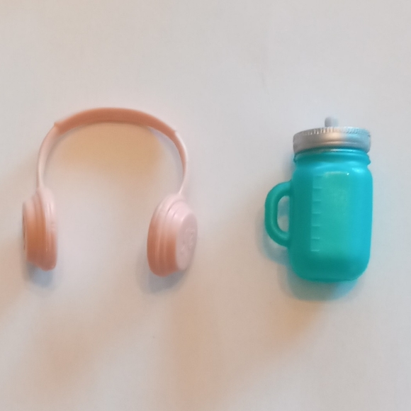 Barbie Doll Beach Wear Accessories Lot Roxy Handbag Purse purple dress sun hat - Picture 8 of 8